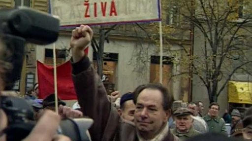 Demonstrace k 78. výročí VŘSR (1995)