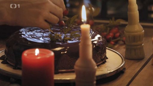 Mokrý vánoční dort