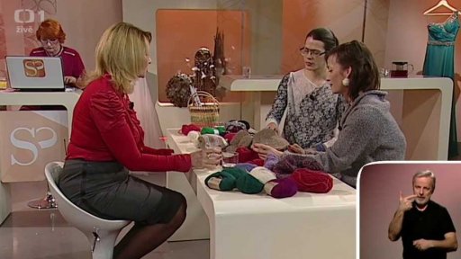 Pleteme: šála - Jiřina + Natálie Pivoňková - 1. část