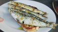 Grilované sardinky s opečeným chlebem