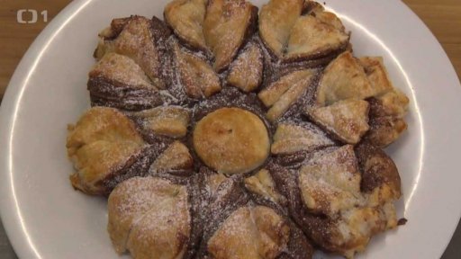 Koláč s čokoládovou pomazánkou