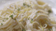 Těstoviny s ricottou, citronovou kůrou a tymiánem