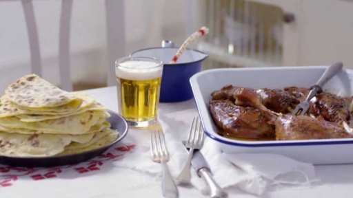 Gróbská husí stehna s lokšemi