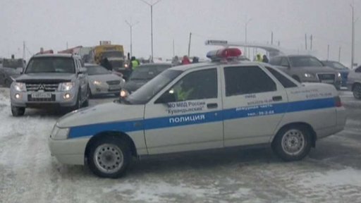 Sněhová bouře v Rusku