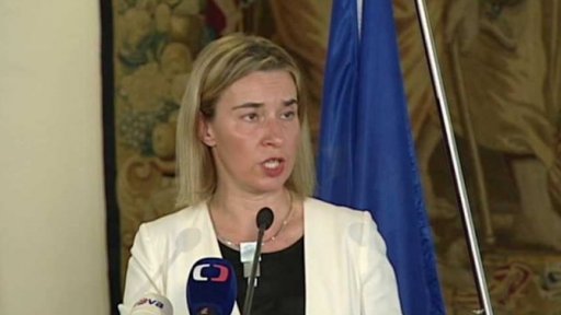 Šéfka unijní diplomacie v Praze