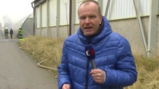 Požár papírny v Červené Řečici