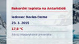 Rekordní teplota na Antarktidě