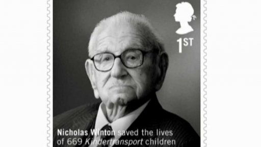 Britská Wintonova poštovní známka