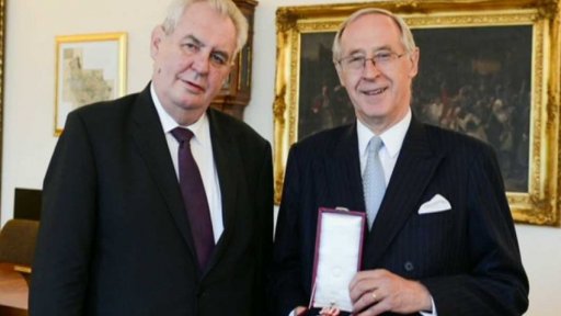 Řád Bílého lva pro rakouského velvyslance