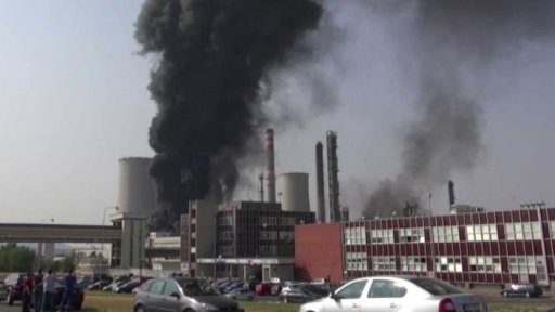 Litvínovská chemička po požáru