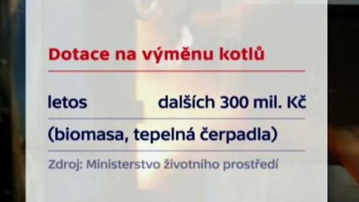 Dotace na výměnu starých kotlů