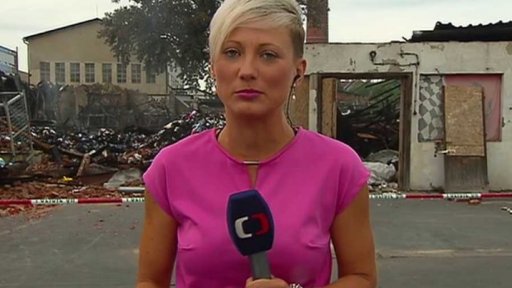 Likvidace požáru textilních skladů