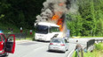 Požár českého autobusu