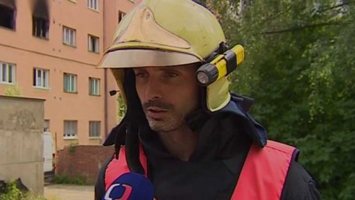 Požár domu s pečovatelskou službou