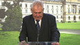 Prezident Zeman na jednání vlády o rozpočtu