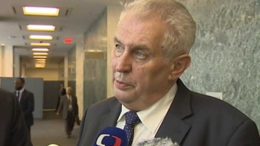 Prezident Zeman v USA