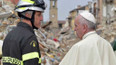 Papež František ve zničeném Amatrice