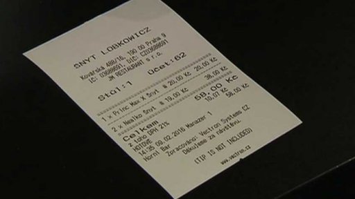 Proces zpracování účtenek