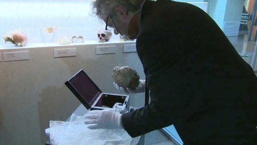 Vzácny exponát mozkovny neandrtálce