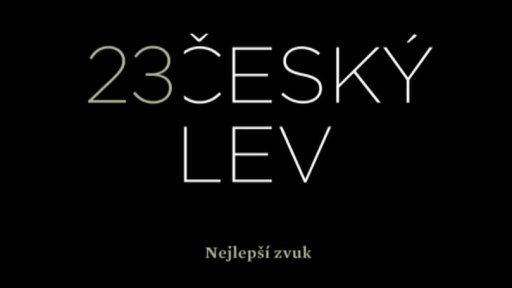 Český lev - nejlepší zvuk