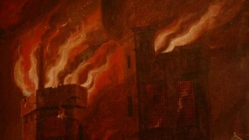 Požár Londýna v počítačové hře