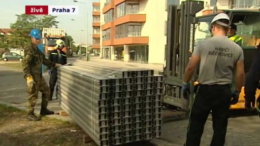 Protipovodňové cvičení v Praze