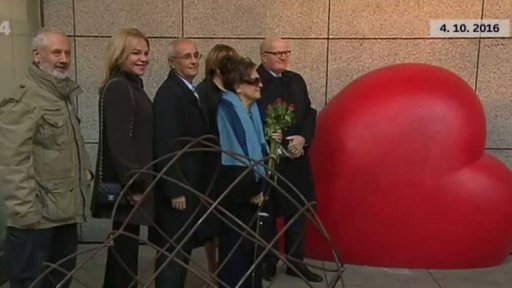 Srdce se vzkazy pro Václava Havla