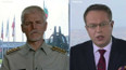 Martin Stropnický (ANO), ministr obrany; Jan Zahradil (ODS), poslanec EP; arm. gen. Petr Pavel, předseda Vojenského výboru NATO (telemost Brusel)