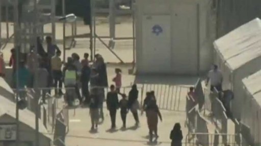 Uprchlíci na ostrově Lesbos