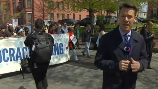 Zatýkání při protestech ve Washingtonu