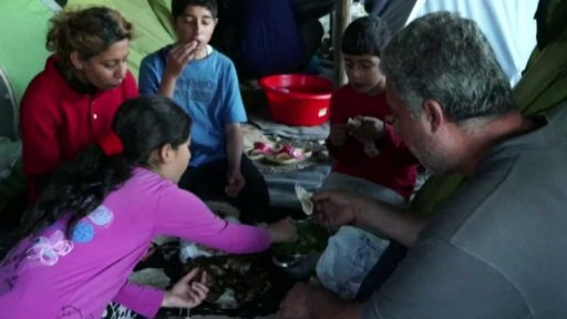 Život v provizorním táboře v Idomeni