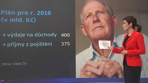 Důchody, platy, daně, chudoba - Výdaje na důchody