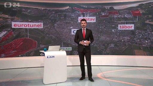 Vyklízení uprchlického tábora v Calais - uprchlíci komplikují dopravu