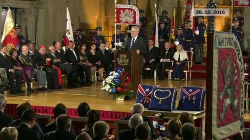 Prezident Zeman udělil státní vyznamenání - úvod