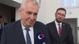 Názor prezidenta Zemana na změny v justici