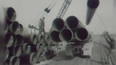 Výroba rour pro stavbu plynovodu (1976)
