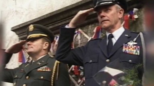 Pamětní deska vojákům 4. pancéřové divize 3. americké armády (1989)