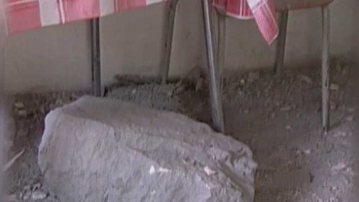 Nepodařený odstřel v lomu v Plaňanech (2000)