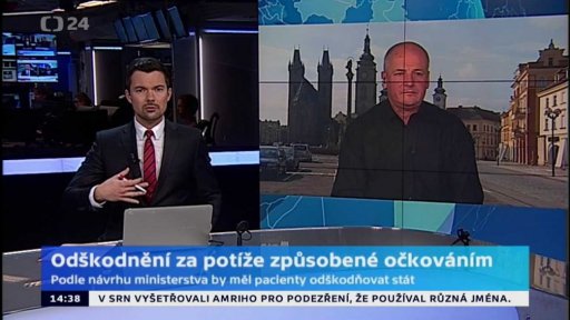 Studio ČT24: Odškodnění za potíže po očkování (29. 12. 2016)