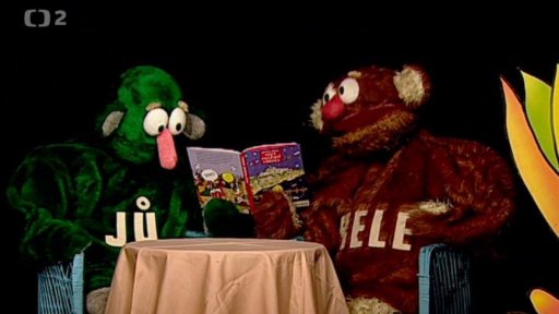 Jůheláci si čtou v knížce „Pražský chodec“ a rázem se ocitnou na výletě v Praze…