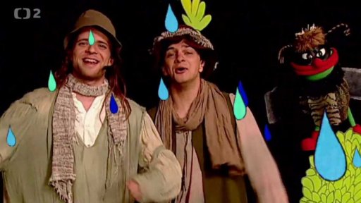 Muf straší Otylku, v tom se objeví Mufikanti a všichni společně si zazpívají…