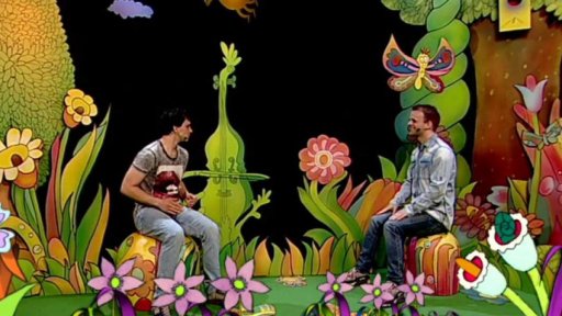 Filip s Tomášem zpívají Mufovi písničku o ZOO…