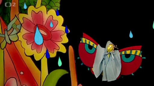 Pip testuje podzimní mrholení, Otylce se to nelíbí.