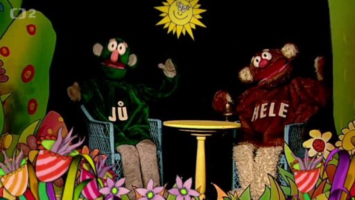 Zazvonil zvonec a pohádkám je konec, Jů a Hele se loučí.