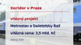 Vítězný projekt železničného koridoru v Praze