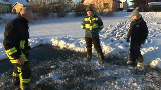 Záchrana z ledové vody