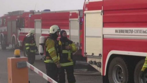 Požár průmyslové haly na Mostecku