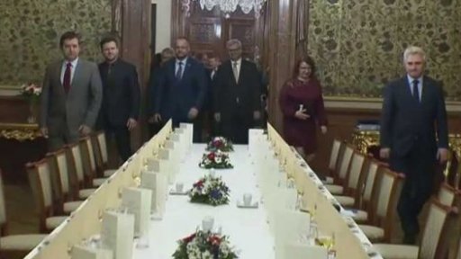 Společná večeře šéfů parlamentních komor