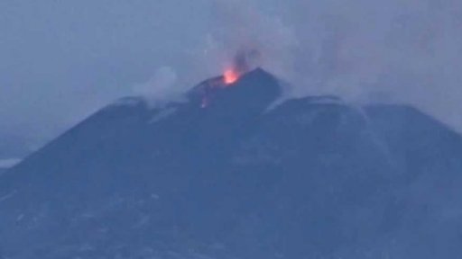 Výbuch v kráteru sopky Etna