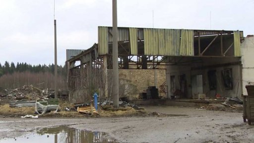 Místo výbuchu zblízka